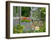 Garden Gate, Bainbridge Island, Washington, USA-Don Paulson-Framed Photographic Print