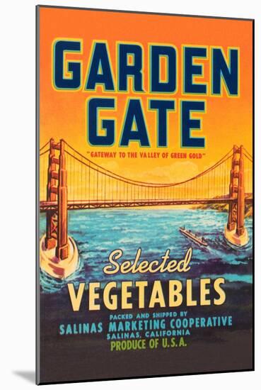 Garden Gate Selected Vegetables-null-Mounted Art Print