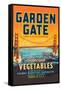 Garden Gate Selected Vegetables-null-Framed Stretched Canvas