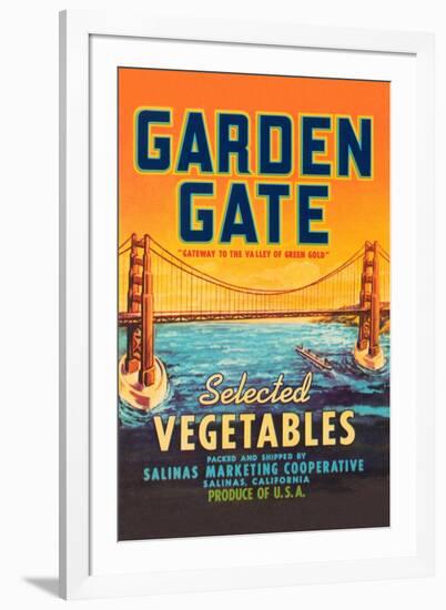 Garden Gate Selected Vegetables-null-Framed Art Print