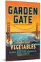 Garden Gate Selected Vegetables-null-Mounted Art Print