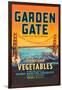 Garden Gate Selected Vegetables-null-Framed Art Print