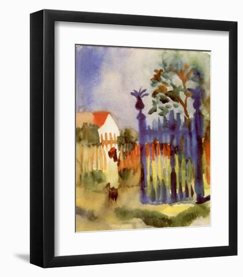 Garden Gate-Auguste Macke-Framed Art Print