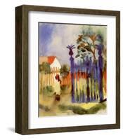 Garden Gate-Auguste Macke-Framed Art Print