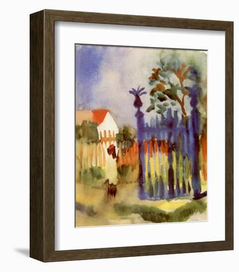 Garden Gate-Auguste Macke-Framed Art Print