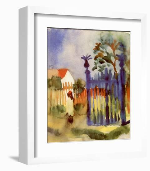 Garden Gate-Auguste Macke-Framed Art Print