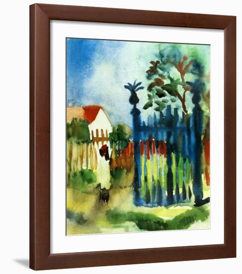 Garden Gate-Auguste Macke-Framed Art Print