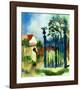 Garden Gate-Auguste Macke-Framed Art Print