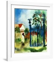 Garden Gate-Auguste Macke-Framed Art Print