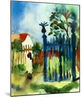 Garden Gate-Auguste Macke-Mounted Art Print