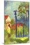 Garden Gate-Auguste Macke-Mounted Art Print