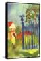 Garden Gate-Auguste Macke-Framed Stretched Canvas