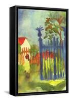 Garden Gate-Auguste Macke-Framed Stretched Canvas