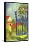 Garden Gate-Auguste Macke-Framed Stretched Canvas