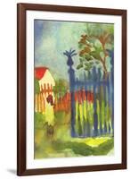 Garden Gate-Auguste Macke-Framed Art Print