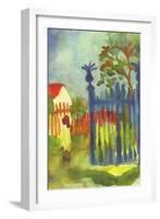 Garden Gate-Auguste Macke-Framed Art Print