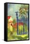 Garden Gate-Auguste Macke-Framed Stretched Canvas