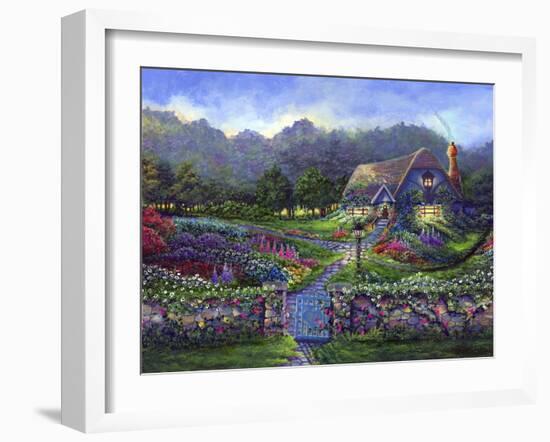 Garden Gate-Bonnie B. Cook-Framed Giclee Print