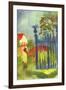 Garden Gate-Auguste Macke-Framed Art Print