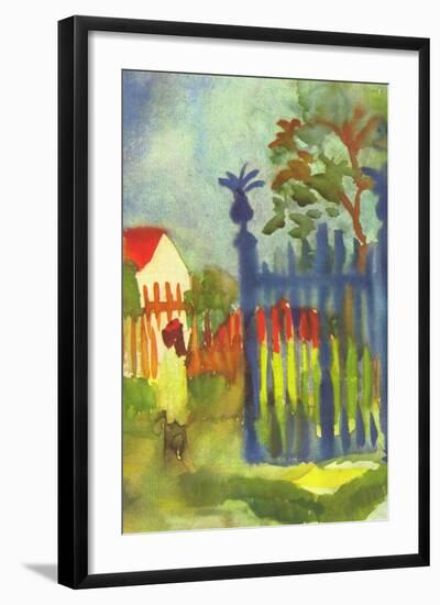 Garden Gate-Auguste Macke-Framed Art Print