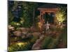 Garden Gazebo at Night-null-Mounted Photographic Print