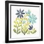 Garden Getaway Flowers II-Laura Marshall-Framed Art Print