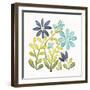 Garden Getaway Flowers II-Laura Marshall-Framed Art Print