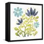 Garden Getaway Flowers III-Laura Marshall-Framed Stretched Canvas