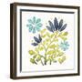 Garden Getaway Flowers III-Laura Marshall-Framed Art Print