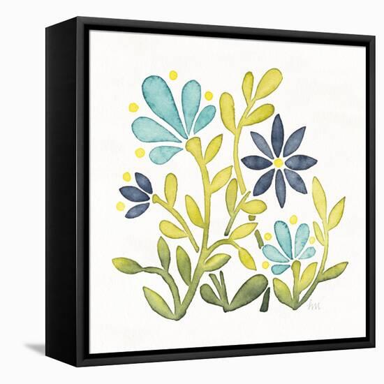 Garden Getaway Flowers IV-Laura Marshall-Framed Stretched Canvas