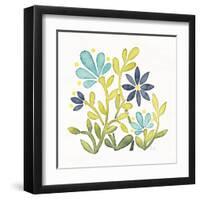 Garden Getaway Flowers IV-Laura Marshall-Framed Art Print