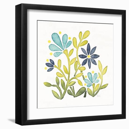 Garden Getaway Flowers IV-Laura Marshall-Framed Art Print