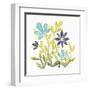 Garden Getaway Flowers IV-Laura Marshall-Framed Art Print