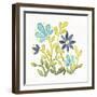 Garden Getaway Flowers IV-Laura Marshall-Framed Art Print