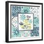 Garden Getaway Patchwork I-Laura Marshall-Framed Art Print