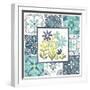 Garden Getaway Patchwork II-Laura Marshall-Framed Art Print