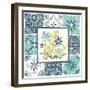 Garden Getaway Patchwork IV-Laura Marshall-Framed Art Print