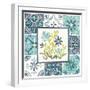 Garden Getaway Patchwork IV-Laura Marshall-Framed Art Print