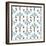 Garden Getaway Pattern XIV-Laura Marshall-Framed Art Print