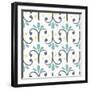 Garden Getaway Pattern XIV-Laura Marshall-Framed Art Print