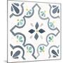 Garden Getaway Tile II White-Laura Marshall-Mounted Art Print