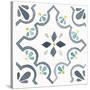 Garden Getaway Tile II White-Laura Marshall-Stretched Canvas