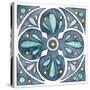 Garden Getaway Tile VI Blue-Laura Marshall-Stretched Canvas