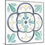 Garden Getaway Tile VII White-Laura Marshall-Mounted Art Print