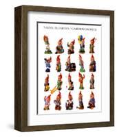 Garden Gnomes-null-Framed Art Print