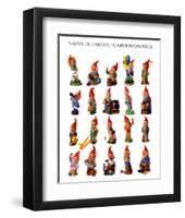 Garden Gnomes-null-Framed Art Print