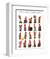 Garden Gnomes-null-Framed Art Print