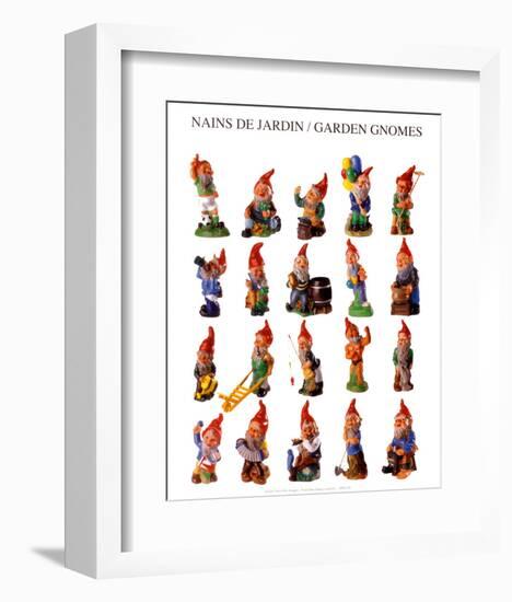 Garden Gnomes-null-Framed Art Print