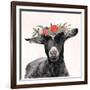 Garden Goat III-Victoria Borges-Framed Premium Giclee Print