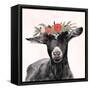 Garden Goat III-Victoria Borges-Framed Stretched Canvas